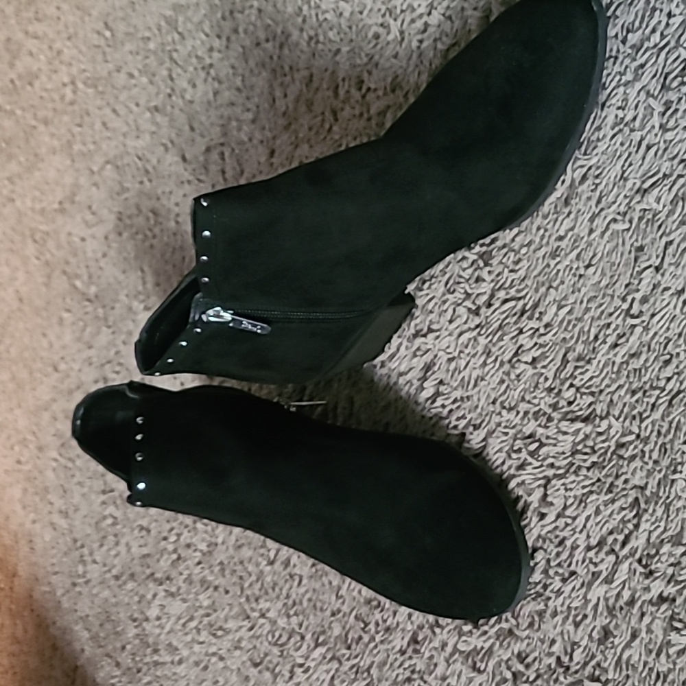 Circus Black Suade,size 10 boots